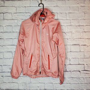 Nike "Fitstorm" womens running jacket, pink/white